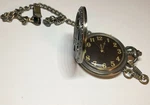Fmd Pocket Watch Brown Dial Copper Case Eagle ZRT15023F9 Vintage Quartz Chain. Fixed Price $30.00.