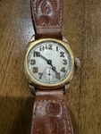 Vintage Elgin Cushion Case Wristwatch Wwi Era With Sterling Tip Band/works!. Fixed Price $250.00.