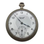 Ingersoll Reliance 7 Jewel Pocket Watch 50MM Running Project Missing Bow Lot. Fixed Price $65.00.
