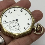 Antique 1919 Elgin Pocket Watch Grade 301, 12S, 7J Model Beautiful Case. Fixed Price $202.00.