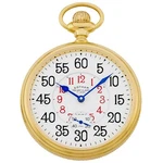 Gotham Men's Gold Plated Stainless Steel 17 Jewel Mechanical Pocket Watch. Fixed Price $179.95.
