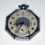 Illinois Antique Mechanical Pocket Watch Octagonal Engraved Case 17 Jewels. Fixed Price $600.00.
