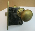 Russwin 380 Pat. 7-26-1804 Mortise Door Lock Brass Reversible Handing Antique. Fixed Price $139.90.