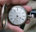 Elgin Pocket Watch 1893 2 Coin Dueber Case Works. Fixed Price $550.00.