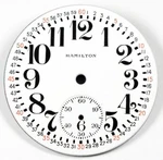 Hamilton 16 Size Bold Montgomery Enamel Pocket Watch Dial. Fixed Price $75.00.