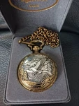 Majestron Quartz Pocket Watch Mens, Eagle, For The People. Fixed Price $35.00.