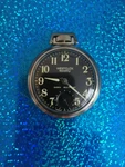 Westclox Scotty Pocket Watch Black Luminous Dial...working. Fixed Price $49.95.