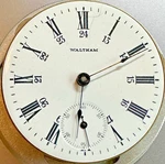 * 1908 18S Waltham Canadian Dial 85 M. 1883 17J Adj Of Ps Pocket Watch Movt M94. Fixed Price $59.95.