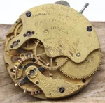 1873 Waltham 1051720 Pocket Watch Movement Grade: Riverside 8S 11J (FJ2). Fixed Price $23.95.