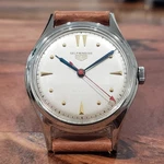 1950S Heuer Vintage Automatic Watch Swiss Made, All Steel Case, Great Condition. Fixed Price $785.00.