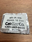 Mainspring JA406 For Illinois 16S Factory No. 47309 60HR - Alloy. Fixed Price $18.00.