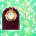 Bulova Pocket Watch B2661 Gold Tone & Wooden Base 1999 Works!. Fixed Price $75.00.