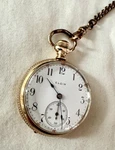 Elgin 1906 Pocket Watch - Model Gold Filled, Grade 324 7 Jewel. Fixed Price $300.00.