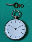 Silver Double D'or Lepine Cylindre Quatre Joyaux Bullseye Pocket Watch Working. Fixed Price $173.24.
