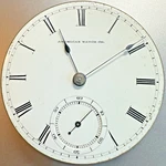 * 18S Antique 1875 Waltham Ps Bartlett 11J 1857 Pocket Watch Movement Dial Runs. Fixed Price $125.00.
