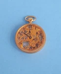 Colibri Swiss Made 17J Skeleton Pocket Watch Gold Tone. Fixed Price $124.85.
