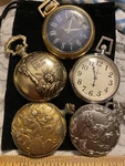 Vtg Pocket Watch Lot For Part/repair Non Working Da Rosa Dorset Westclox Scepter. Fixed Price $69.99.