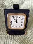 Vtg Seiko Japan Folding Leather Travel Pocket Watch Clock Working Michelob Light. Fixed Price $28.04.