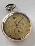 50MM Modernista Jump Hour Saltarello Gold Plated Pocket Watch Ca 1900 Working. Fixed Price $550.00.