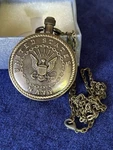 Pocket Watch United States Navy Strada Working Quartz Movement. Fixed Price $43.00.