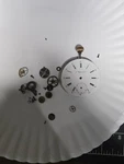 Robert Locle Pocket Watch Movement Dial Vintage 18S Crown Parts Repair. Fixed Price $90.00.