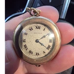 Waltham Gold Filled Full Hunter Pocket Watch White Roman Dial Manual Wind. Fixed Price $104.50.