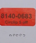 Seiko Push Button Circlip (8140-0683) X5. Fixed Price $14.71.
