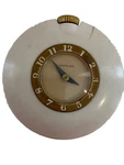 Westclox 1930'S White Art Deco Bakelite Pocket Clock Watch Untested. Fixed Price $54.99.