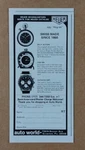1973 Heuer Autavia Gmt Can-am & Split-action Vintage Print Ad. Fixed Price $8.29.