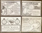 Antique Elgin Pocket Watch George Washington Time Steampunk Art Vtg Print Ad Lot. Fixed Price $24.95.