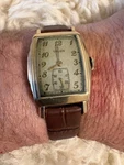 Vintage Gruen Curvex Style Tank Watch Sub SECONDS10KT Gold Filled Bezel Runs. Fixed Price $129.99.