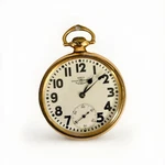 Ball Official Standard Cleveland 21J Rr Pocket Watch 10K Gf Running W/ Chain. Fixed Price $1295.00.
