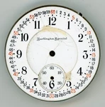 16S 19J Burlington Special Open Face Lever Set Nickel Movement. Fixed Price $70.00.