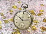 Omega Art Deco 1935 Stainless Steel Giasa Napoli 15J Pocket Watch. Fixed Price $256.49.