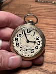 Waltham Riverside 21 J Pocket Watch White Dial. Fixed Price $220.00.