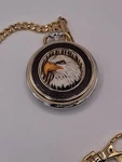 Franklin Mint The Alaska Chilkit Bald Eagle Preserve Pocket Watch Quartz. Fixed Price $38.50.