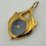 Vtg Elgin Pendant Pocket Quartz Watch Women Gold Tone Dolphin Theme New Battery. Fixed Price $33.99.