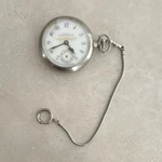 Waltham Silver Pocket Watch Mechanical Arabic Numerals Chain Vintage Analog. Fixed Price $100.00.