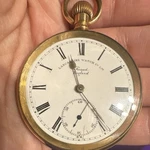 Lancashire Watch Prescot England Gold Filled Full Hunter Pocket 1890S. Fixed Price $137.00.