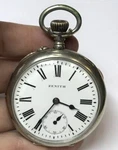 Vintage Zenith Open Face Pocket Watch Running 1671413 Roman Numeral 7725. Fixed Price $374.99.