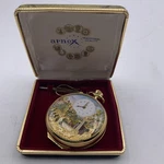 Reuge Arnex Mechanical Moving Face Musical Pocket Watch 17 Jewel See Desc!. Fixed Price $2699.99.