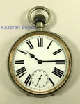 Working Chunky Antique Omega Goliath 8 Day Nickel Case Fob Pocket Watch 30'''CAL. Fixed Price $477.07.