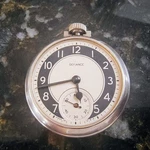 Vintage Defiance Pocket Watch Two-tone "tuxedo" Dial Working Condition. Fixed Price $70.00.