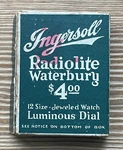 Antique Ingersoll Radiolite Waterbury Pocket Watch *box Only. Fixed Price $25.20.