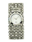 Dolce And Gabbana Ladies DW0243 Risky Stainless Steel Stones Watch With Mop Dial. Fixed Price $496.63.