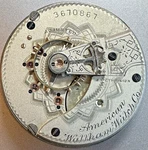* 18S 1889 Waltham Gr 35 1883 15J Adj Frosted Pocket Watch Movement Parts P5. Fixed Price $34.99.