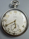 Elgin Vintage Pocket Watch Silver Case White Dial Arabic Mechanical Usa Works. Fixed Price $129.99.