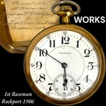 Antique 1906 Waltham Pocket Watch Rockport Massachusetts Boston Baseball Assn. Fixed Price $495.00.