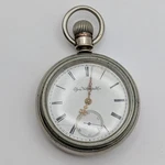 Elgin Pocket Watch 18S 11J Grade 74 Model 5 (1889) Runs - Nickel Case. Fixed Price $130.00.
