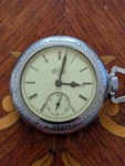 Antique Late 1800'S Elgin Ornate Cased 6 Sized 11 Jeweled Pocket Watch Running. Fixed Price $115.00.